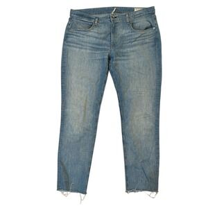 Rag & Bone‎ Women's Jeans Size 32 Dre Low-Rise Slim Boyfriend Raw Hem Stretch
